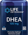 Life Extension DHEA - For Hormone Balance, Immune Support, Sexual Health, Bone & Cardiovascular Health and Anti-Aging and Mood Support Non-GMO, Gluten-Free - 60 Vegetarian Capsules