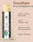 USDA Organic Lip Balm - USA Made with Natural Ingredients, 4 Pack Unflavored Chapstick for Dry Lips, Birthday Gifts for Her & Him, Lip Balm Hydrating Beauty Gifts, Lip Moisturizer, Mens Gift Ideas