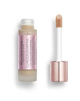 Makeup Revolution Conceal & Define Foundation, Cream Foundation Cruelty-Free, F7, 23ml