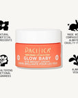 Pacifica Glow Baby Brightening Eye Cream – Vitamin C Under Eye Cream for Dark Circles & Puffiness, Caffeine-Infused Eye Brightener for Tired Eyes Fragrance-Free 0.5 oz Clean Vegan Dermatologist Tested