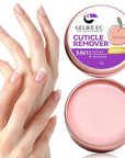 gelike ec Cuticle Cream for Dry Damaged Cuticles Organic Nail Cuticle Remover for Dry, Rough Hands Cracked Rigid Skin - Professional for Salon Home Use