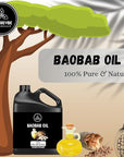 Naturevibe Botanicals Baobab Oil 32 Ounces | 100% Pure and Natural | Great for Skin Care and Hair Care