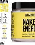 Naked Energy - Stim Free Pre Workout Caffeine Free, for Men and Women, Vegan Friendly, No Artificial Sweeteners, Colors Or Flavors - 50 Servings