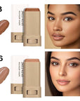 Beauty Balm Serum Boosted Skin Tint, Lightweight Solid Tinted Hydrating Serum Foundation Contour Stick for Women, Sheer to Medium Coverage, Radiant & Dewy Finish for Face Makeup (#03 06)