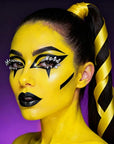 Go Ho Yellow Face Body Paint Stick,Washable Yellow Face Paint Stick,Non-toxic Full-coverage Cream Body Paint for Adults Children Halloween Cosplay SFX Makeup