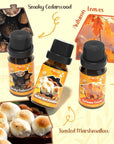 Fall Cozy Cabin Fragrance Oils Set, Essential Oil for Diffuser, Use for Soap Candle Making-Smoky Cedar Wood, Roasted Marshmallows, Autumn Leaves, Warm Flannel, Fireplace Time, Pumpkin Patch