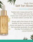 Body Drench Quick Tan Self Tanner Booster Drops – Add to Lotion for Gradual Glow, Sunless Self Tanning Enhancer for Face & Body, 1 fl oz
