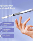 #14R Blades Dermaplaning Scalpels with Dermaplane Handle - Pack of 15 Dermaplane Razor for Women Face + Dermaplane Handle #3, Dermaplaning Tool for Face