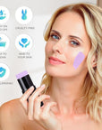 Go Ho Pastel Purple Face Body Paint Stick,Water Based Washable Lavender Face Paint Stick,Non-toxic Full-coverage Cream Light Purple Body Paint for Halloween Ursula Costume Cosplay SFX Makeup