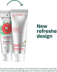 ATTITUDE Toothpaste with Fluoride, Prevents Tooth Decay and Cavities, Vegan, Cruelty-Free and Sugar-Free, Watermelon, 4.2 Oz