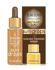 Jergens Natural Glow Instant Sun Drops, Sunless Tanning for Face and Body, Instant Sun Bronzing Drops, 1 Fl Oz