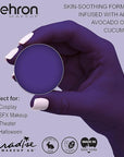 Mehron Makeup Paradise Makeup AQ Refill Size | Stage & Screen, Face & Body Painting, Beauty, Cosplay, and Halloween | Water Activated Face Paint, Body Paint .25 oz (7 ml) (VIOLET)