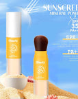 Mineral Setting Powder, Matte Oil Control Mineral Brush (Translucet, ) 8g