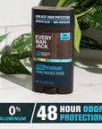 Every Man Jack Men's Pro Deodorant - 48-Hour Odor Defense Blend - Aluminum Free - Contains Postbiotics, Tapioca Stach & Oat Powder - Coconut + Vanilla Scent - 2.6 oz (1 Pack)