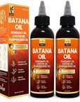 Batana Oil for Hair Growth with Rosemary, Castor, and Pumpkin Seed Oils, 100% Pure Unrefined Honduran Formula, Strengthens, Nourishes, Revives Scalp & Strands, Natural Care for All Types (2PK)