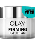 Olay Firming Eye Cream, Fragrance-Free, Collagen Peptide - Firm Skin Around the Eyes, 0.5 Fl Oz