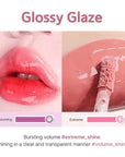 Chewy Lip Glaze, High Shine Lip Gloss, Korean Beauty (GZ02 Fig Fuzz, 3.5 grams)