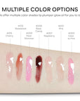 Hydrating Lip Glow Oil, Plumping Moisturizing Lip Oil Gloss, Smooth Lip Lines Plump Lip,Transparent Plumping Clear Glossy Tinted Balm Care 0.2Fl oz #Pink