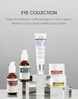 Advanced Clinicals Dark Circle Caffeine Under Eye Serum For Face With Hyaluronic Acid Moisturizer + Peptides | Brightening Vitamin C Serum Helps Improve Look Of Puffy Eye & Fine Lines, 1.75 Fl Oz