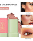 MEICOLY Cream Bronzer Stick, Natural Highlight Contour Makeup,Face