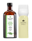 Nature Spell Rosemary Oil For Hair Growth With Root Comb Applicator, Pre-Diluted Hair & Scalp Oil Nourishes Dry, Damaged Hair, For Women & Men, 5.07 Fl Oz