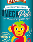Barlean's Omega Pals Omega 3 for Kids, Yummy Straw-Nana Flavored Children's Liquid Flax Seed Oil Supplement with 1,483 mg ALA, Non-GMO, Vegan Brain & Eye Health, 8 oz