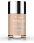 Neutrogena Healthy Skin Liquid Makeup Foundation, Broad Spectrum SPF 20 Sunscreen, Lightweight & Flawless Coverage Foundation with Antioxidant Vitamin E & Feverfew, 90 Warm Beige, 1 fl. oz