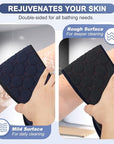Exfoliating Back Scrubber with Handles, 39 Inch Double-Sided Back Exfoliator Body Scrub Towel, Exfoliating Washcloth Bath Tool for Use in Shower, Back Washer to Deep Clean Your Skin for Men & Women