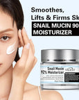 ๐๐ง๐๐ข๐ฅ ๐๐ฎ๐๐ข๐ง 92% Moisturizer Daily Face Gel Cream, Crema de Baba de Caracol Original, Snail Secretion Filtrate Nourishing Cream, Moisturizer Face Cream ๐๐ง๐๐ข๐ฅ ๐๐ฎ๐๐ข๐ง (2PCS)