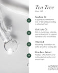 Advanced Clinicals Tea Tree Oil For Face + Vitamin C Serum + Exfoliating 10% Glycolic Acid + Lactic Acid Serum 3PC Skincare Set For Women & Men | Anti Aging Serums To Brighten, Exfoliate, & Hydrate
