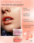 Hydrating Lip Glowy Balm, Ultra-Nourishing Lip Balm-03#Grapefruit