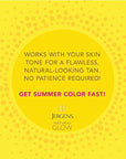 Jergens Natural Glow Instant Sun Self Tanner Mousse Bundle, Light Bronze, Sunless Tanning, 6 Oz Bottle and Application Mitt
