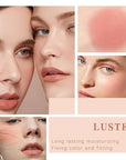 Blush Stick for Cheeks Makeup,Waterproof Cream Blush Face