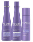 Nexxus HY-VOLUME Weightless Lift Shampoo, Conditioner & Foam 3 Pack PROTEIN FUSION with Collagen Protein & Hyaluronic Acid For Flat & Limp Hair for 48 Hours of Volume 13.5 fl oz & 5.5 fl oz