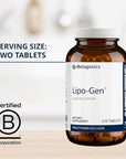 Metagenics Lipo-Gen - Lipotropic Liver Supplement* - Gallbladder Support* - with Amino Acids, Vitamin B12 & Choline - Non-GMO, Gluten-Free & Vegetarian - 270 Tablets