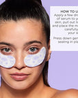 Pacifica Reusable Mask – Under Eye Mask Silicone Face Mask for Fine Lines & Dark Circles, Pair with Serum, Storage Tin Included, Vegan & Cruelty-Free, 2 Pieces