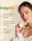 Hydrating Face Moisturizer & Body Cream with Manuka Honey Cream - Organic Face Moisturizer with Honey for Extremely Dry Skin - for Dry & Itchy Skin, Rosacea & Eczema Prone Skin 4oz