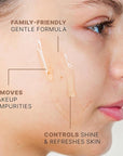 Beauty by Earth Clean Face Wash - USA Made with Organic & Natural Ingredients, Non-Toxic Facial Cleanser