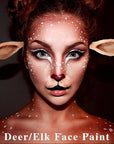 MEICOLY Brown Face Body Paint,2.37Oz Tube Water Based Maroon Face Paint for Deer Cosplay Makeup,Washable Body Paint for Halloween Stage SFX Special Effects Makeup,Face Painting for Adults Kids