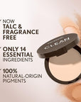 Covergirl Clean Invisible Pressed Powder, Lightweight, Breathable, Vegan Beige 133, 0.38oz
