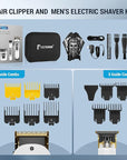 BESTBOMG® Hair Clippers for Men Professional, Beard Trimmer Kits & Sets, Electric Shavers, Hair Clippers & Trimmer Ceramic T-Blade, for Barber, for Gifts