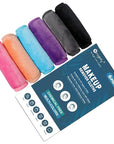 Orighty Makeup Remover Cloths 6 Packs, Makeup Removal Face Cleansing Cloth, Reusable Microfiber Facial Cleansing Towels, Remove Instantly Dirt with Just Water, 12x6 in, 6 Colors