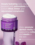 Andalou Naturals Hyaluronic Dmae Lift Firm Skin Cream, Face Moisturizer with Anti Aging Antioxidants, Hydrating, Helps Reduce Fine Lines and Wrinkles, 1.7 Ounce