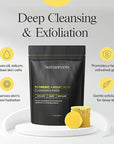Turmeric Kojic Acid Cleansing Pads - Turmeric Face Scrub Pads with Vitamin C (30 pads), Kojic Acid and Turmeric Cleansing Pads for Exfoliation - Made With Vitamin B5