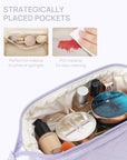 Telena puffer makeup bags for
