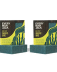 Every Man Jack Cold Plunge Mens Bar Soap - Pacific Dive Scent with notes of Sea Salt, Kelp, Refreshing Citrus - Deeply Cleans, Hydrates with Naturally Derived Ingredients and Light Grit - 5oz 2 Pack
