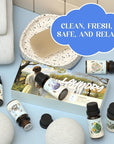 Laundry Fragrance Oils Set, Essential Oil for Diffuser, Aromatherapy Gift, Clean Scent Diffuser Oil, Use with Wool Dryer Balls,Chamomile, Fresh Cotton, Sage, Cedar, Lavender, Cherry Soap