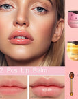 2 PCS Bee Lip Balm Honey