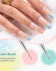 MelodySusie Nail Art Brushes Set,6pcs