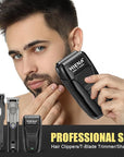 Hair Clippers for Men Professional Cordless Hair Clippers Electric Beard Trimmer and Foil Shaver Set Home Hair Cutting Kit Type-C Rechargeable for Barber Clippers with LED Display